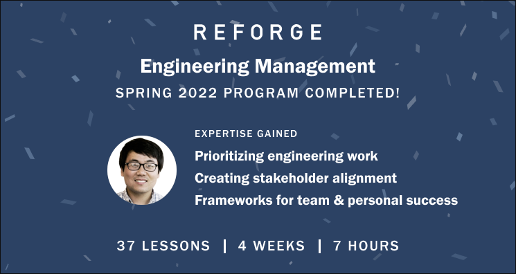 Sang-Min Yoon - 2022 Spring Engineering Management Program
